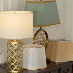 Whispering Homes Gold Cora Decorative Metal Table Lamp-image-38