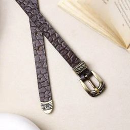 Aditi Wasan CORE 24 Brown Leather Waist Belt for Women-image-26