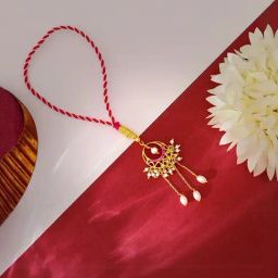 Giva 925 Silver Golden Symphony Lumba Rakhi-image-7