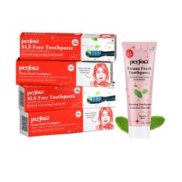 Perfora Set Of 4 Xtraaa Fresh SLS Free Fluoride Toothpaste-100g Each image 1