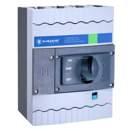 Elmeasure 4 Pole Thermal Magnetic MCCB 125 A Current and 10 kA Breaking Capacity With Spreader, E4Y1250125-0