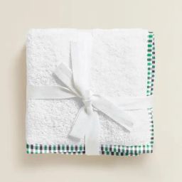 The Baby Atelier 100% Organic Checks  Green Junior Towel And Hand Towel-image-26