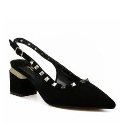 London Rag Women's Black Back Strap Sandals-image-43