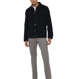 Allen Solly Black Regular Fit Self Pattern Jacket image 5