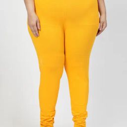 Melon by PlusS Mustard Regular Fit Leggings-picture-13