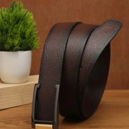 Carlton London Brown Leather Waist Belt For Men-image-51