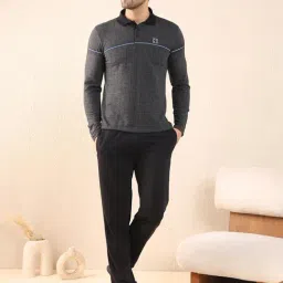 Sweet Dreams Black Regular Fit Checks Lounge Set-picture-31