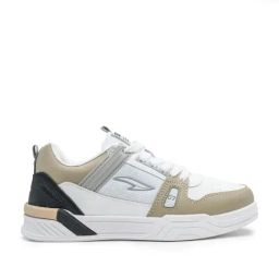 Asian Men's CHICAGO-01 Beige Sneakers-image-2