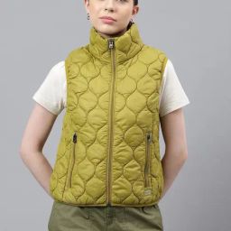 Woodland Green Quilted Jacket-image-58