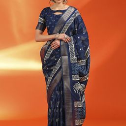 Anouk Rustic Bagh Zari Silk Cotton Sungudi Saree-picture-26