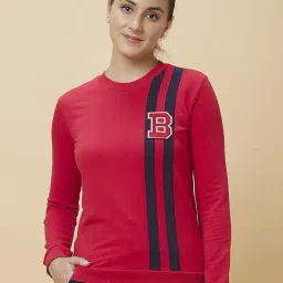 Being Human Red Printed Sweatshirt-image-51