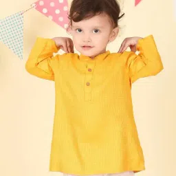 Fabindia Boys Yellow Kurta-image-81