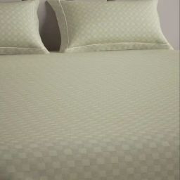 Mulberry Living Cotton Checks Others 300 TC Super King Size Bedsheet with 2 Pillow Covers-image-98