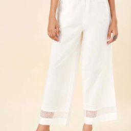 Rangmanch by Pantaloons White Cotton Solid Pant-image-21