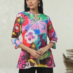 Soch Multicolour Regular Fit Printed Tunic-13