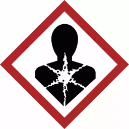 BRADY Paper Diamond Label Health Hazard Pictogram Black/Red on White 1 x 1 x 0.0038 inch, 39F477 (Pack of 16)-image-88