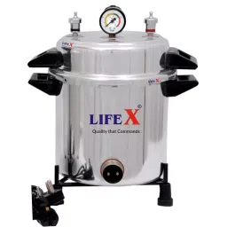 LIFEX Cooker Type Autoclave Sterilizer Aluminium 40 L 12x22 Inch, SVCADE 212-picture-12