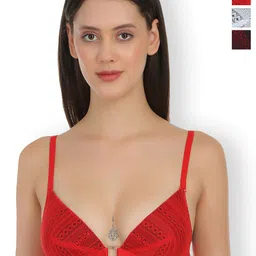 SELFCARE Women Pack Of 3 Half Coverage Lightly Padded  Bra-picture-56
