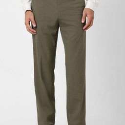 Van Heusen Slim Fit Textured Formal Trousers-image-83