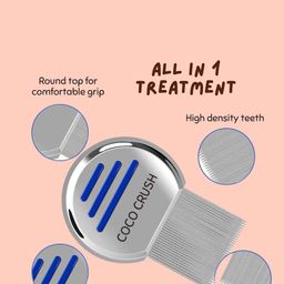 coco crush Coco Set Of 4 Stainless Steel Professional Lice Comb image 2