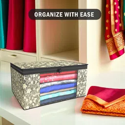 Kuber Industries Black Set of 4 Regular Drawer Organiser Organisers image 3