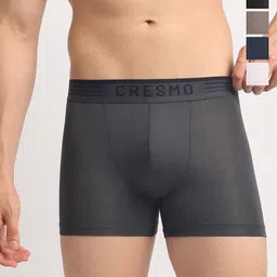 Cresmo Pack Of 5 Antimicrobial Trunks CR-T-SLD-P5-SLSTON-SHIARM-COS-WHIT-INTBLK-S-picture-31