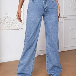 KASHIAN Women Jean Boyfriend Fit High-Rise Light Fade Stretchable Jeans-picture-11