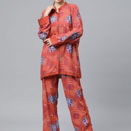 Nayam By Lakshita Women Printed Ethnic Co-ords-picture-53