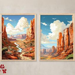WALLLANE Brown Wood Wall Art-image-62