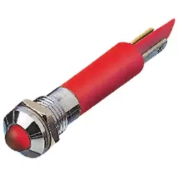 RS PRO Red Panel Mount Indicator 110V AC, Mounting Hole Size 8 mm, Termination Type Solder Tab, Model No 205218-12