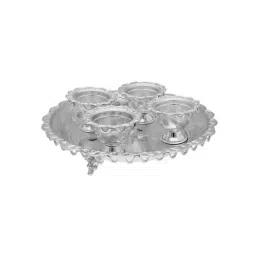 Sri Jagdamba Pearls 0.8 Silver Pooja Thali-image-57