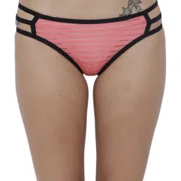 BASIICS by La Intimo Coral Striped Bikini Panty-image-62