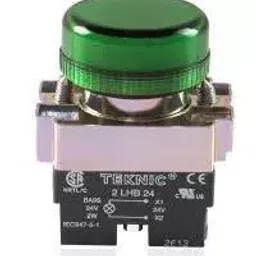 Teknic 3 Position 6-130 V Yellow Illuminated Selector with Filament Bulb, P2ASL3-3PSRL-2
