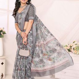 vj fashion Printed Zari Saree-28