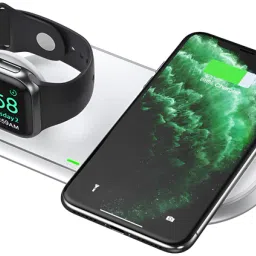 CHOETECH 2 in 1 USB Cable Wireless Charger 15 W Black, T317-52
