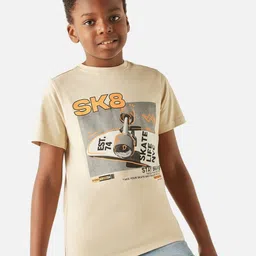 Juniors by Babyshop Boys Graphic Printed Round Neck Cotton T-shirt-picture-8