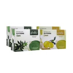 PABLO Set Of 4 Glow Naturally Neem & Lemon Bathing Bar - 250 gm-0