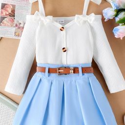 LULU & SKY Girls Top with Skirt-image-28
