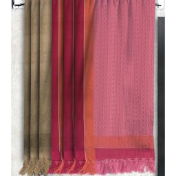 Athom Living 100% Cotton Bath Towel Waffle Border Pack Of 6 - Multicolour-image-89