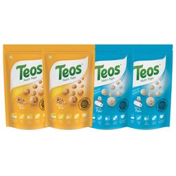 Teos Nutri Pops Roasted Makhana Snacks Cheesy Pizza & Salt and Pepper 4 x 70 g-10