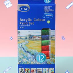 Zoe Acrylic Colors Set Pack of 12 - Blue-1