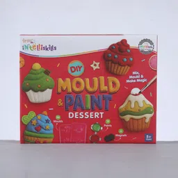 Intelliskills DIY Mould & Paint Craft Kit - Dessert | 6 Moulds, 12 Multicoloured Paints, 6 Magnets & More | Screen-Free Fun | Make Fridge Magnets | BIS Certified | Educator Recommended | For Gifting-picture-8