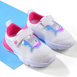 Cute Walk by Babyhug Velcro Closure Sneakers - White-picture-13