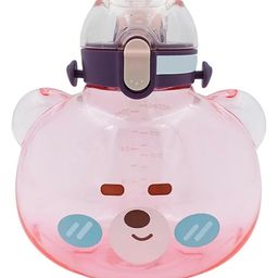 SANJARY Bpa Free Platic Cartoon Shape Water Bottle with Straw 1000 ml For kids color design may vary-picture-18