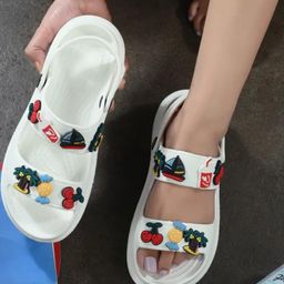 Monoction Rubber Open Toe Flats-12