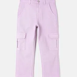 United Colors of Benetton Girls Straight Fit Mid-Rise Cargo Trousers-image-58
