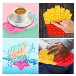 Fiddlerz Push & Pop Bubble Stress Relieving Silicone Pop It Fidget Toy Pack of 2 - Multicolour image 4
