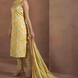 Anouk Ethnic Motifs Printed Straight Kurta With Trouser And Dupatta image 5