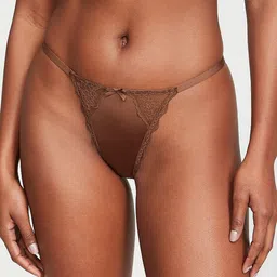 Victoria's Secret Low-Rise Lace-Trim V-String Thong Briefs 112101834SLU-picture-29