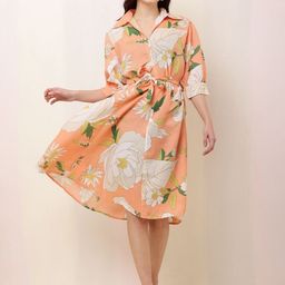 BAESD Floral Print Fit & Flare Dress-image-98
